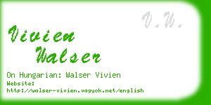 vivien walser business card